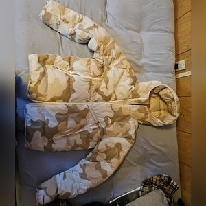 Mens Nike Therma-fit Tan Camo Jacket